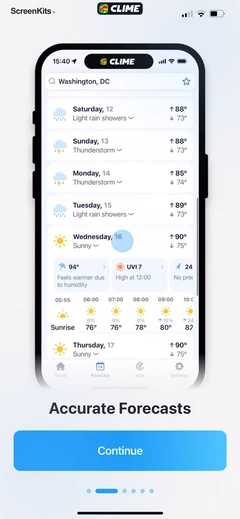 Clime- NOAA Weather Radar Live mobile app UI screen 8