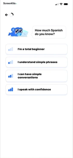 Falou - Fast language learning mobile app UI screen 10
