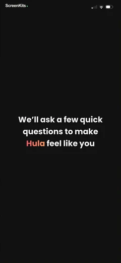 Hula AI mobile app UI screen 3