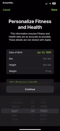 Apple Fitness mobile app UI screen 6