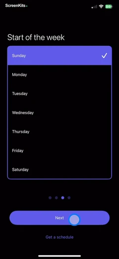 Smart Timetable- Study Planner mobile app UI screen 3