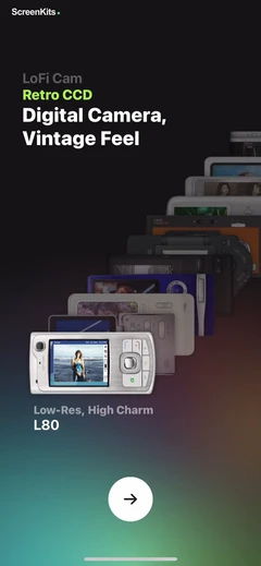 LoFi Cam: Film Digital Camera mobile app UI screen 4