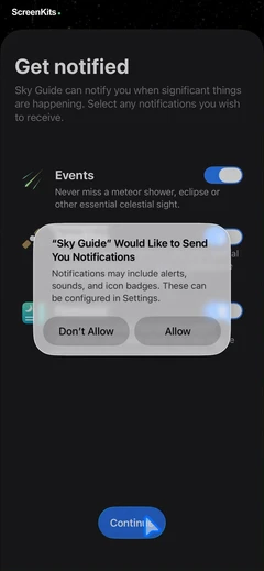Sky Guide permissions UI screen 8
