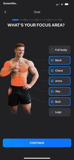 MuscleMaxme - Build Muscle mobile app UI screen 11
