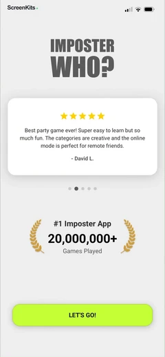 Imposter Who- - Word Game mobile app UI screen 5