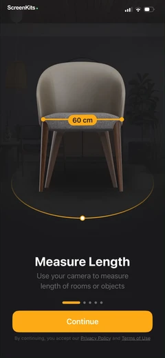 The Tape Measure & 3D Scanner mobile app UI screen 4
