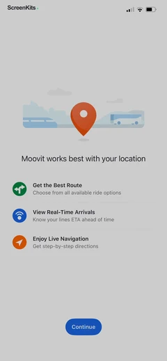Moovit- Bus & Transit Tracker mobile app UI screen 4