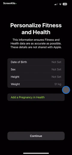 Apple Fitness mobile app UI screen 3