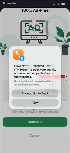 vpn-fast-vpn-proxy paywalls and permissions UI screen 4