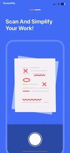 GradeUp- Homework Scanner mobile app UI screen 7