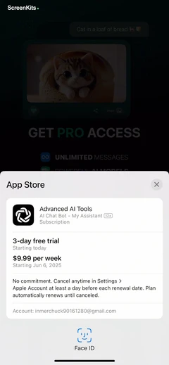 My AI Assistant mobile app UI screen 12