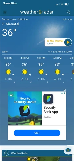 Weather & Radar mobile app UI screen 12