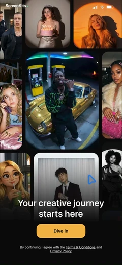 Pose mobile app UI screen 3