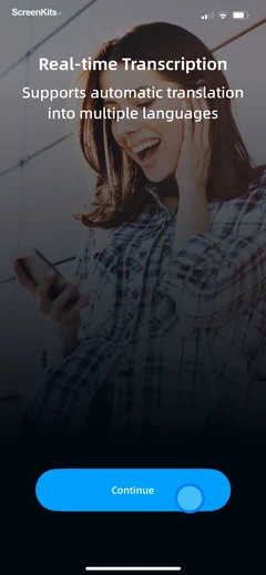 iTranscribe - Audio to Text mobile app UI screen 4