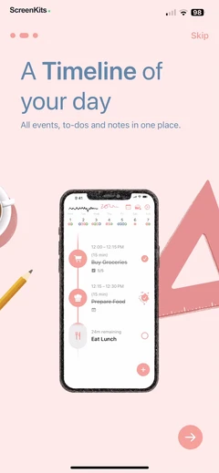 Structured- Daily Planner Todo mobile app UI screen 4