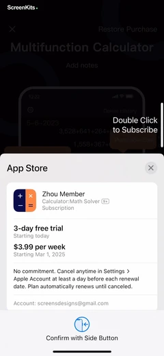 Calculator: Math Solver mobile app UI screen 10