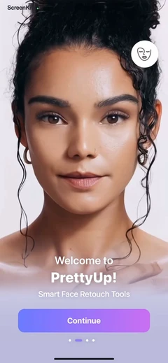 PrettyUp - Body Editor Video mobile app UI screen 8