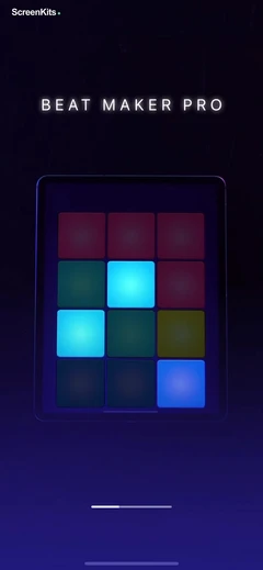 Beat Maker Pro- Music drum Pad mobile app UI screen 3