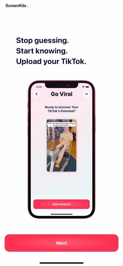 Go Viral mobile app UI screen 8