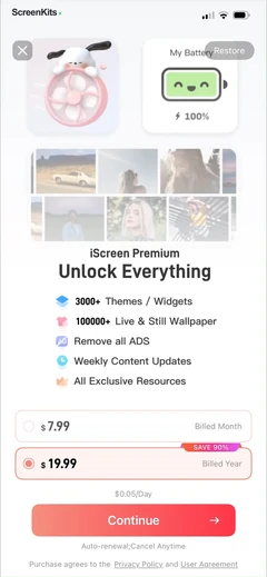 iScreen - Widgets & Wallpaper paywalls UI screen 7