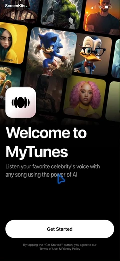 MyTunes - AI Music Generator onboarding UI screen 4