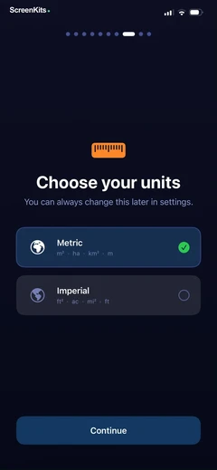 map-area-calculator-marea mobile app UI screen 11