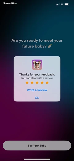 AI Baby Generator: Face Maker mobile app UI screen 9