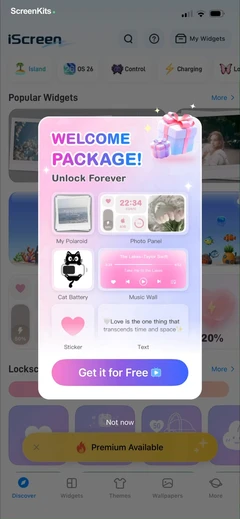 iScreen - Widgets & Wallpaper onboarding UI screen 12