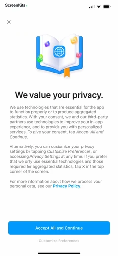 iTranslate Translator mobile app UI screen 4
