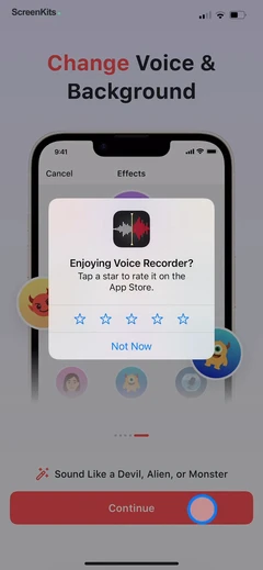 Voice Recorder-Audio Memos Арр mobile app UI screen 9