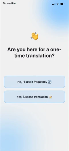 Speak & Translate - Translator mobile app UI screen 6