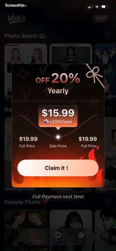 VoKit - Image Effects Creator mobile app UI screen 3