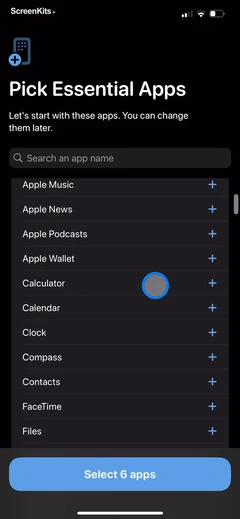 Dumb Phone (dp) mobile app UI screen 5