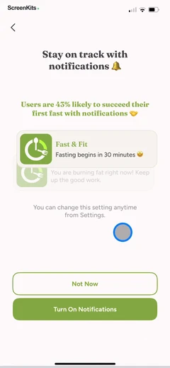 Fast & Fit- IF Fasting Counter mobile app UI screen 6