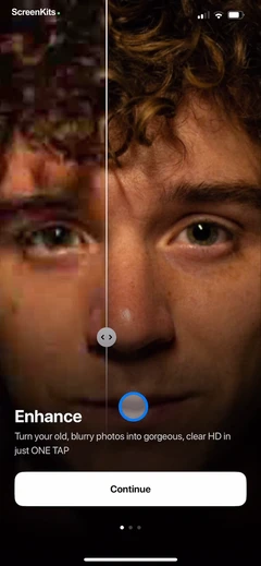 PhotoApp - AI Photo Enhancer mobile app UI screen 8