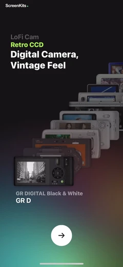 LoFi Cam: Film Digital Camera mobile app UI screen 8