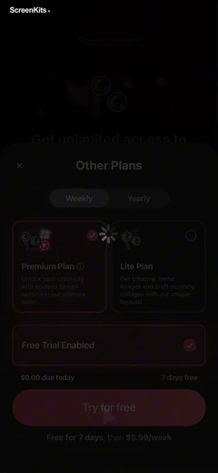 Split Pic Collage Maker Layout paywalls UI screen 12