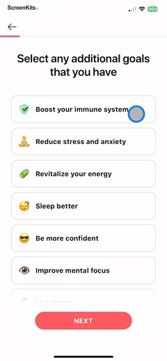 Organic Fit- Workout for Women mobile app UI screen 7
