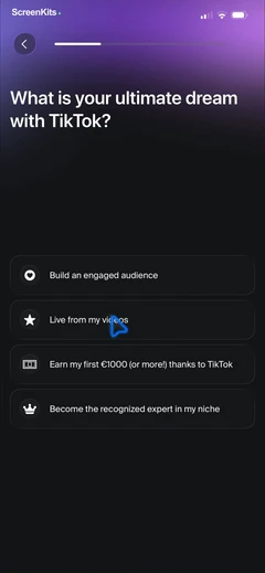 blow-up-go-viral-with-ai mobile app UI screen 7