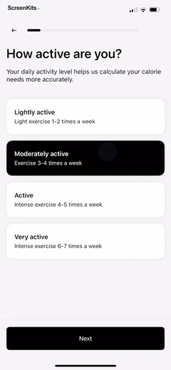 CalZen mobile app UI screen 8