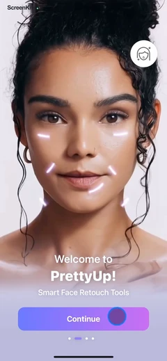 PrettyUp - Body Editor Video mobile app UI screen 11
