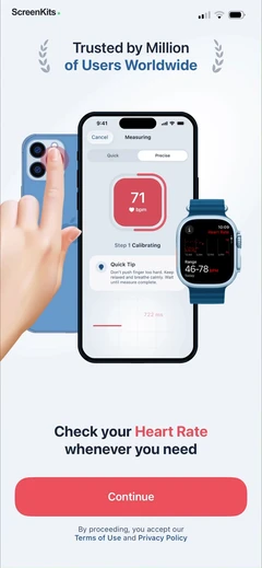Heartica- Heart Rate Monitor mobile app UI screen 5