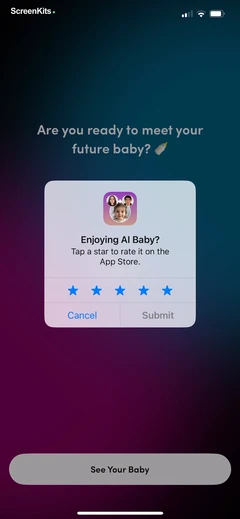 AI Baby Generator: Face Maker mobile app UI screen 8