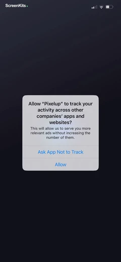 Pixelup- AI Photo Enhancer App permissions UI screen 3