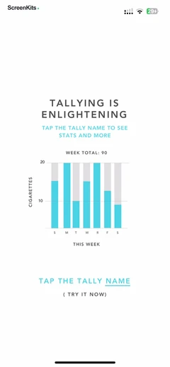 Tally: The Anything Tracker mobile app UI screen 11