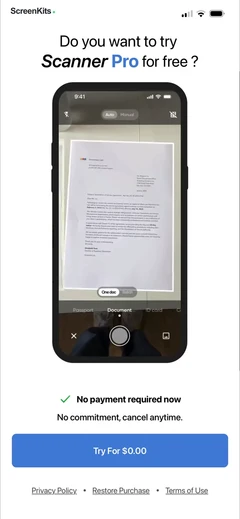 Scanner – Scan PDF & Document paywalls UI screen 6