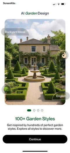 AI Garden Design mobile app UI screen 9