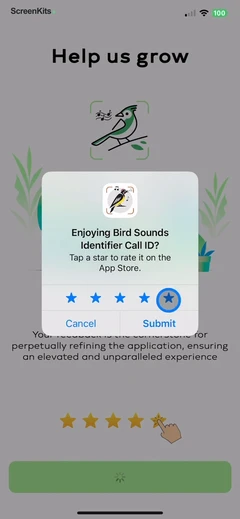 Bird Sounds Identifier Call ID mobile app UI screen 7