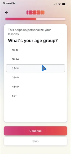 ISSEN - Voice Tutor mobile app UI screen 12