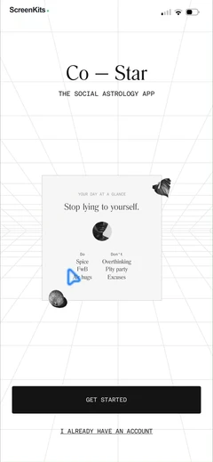 Co–Star Personalized Astrology onboarding UI screen 3